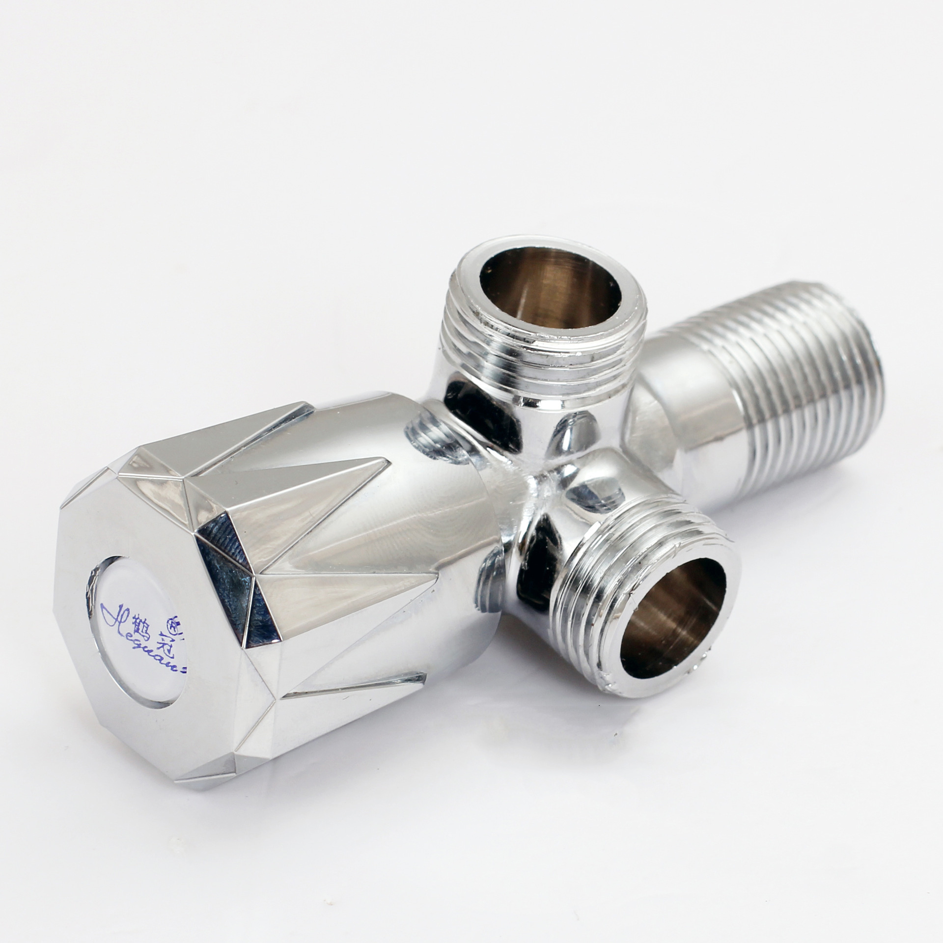 Aolailong Angle valve, all-copper body Angle valve, copper body one-inlet and two-outlet dual-purpose water stop valve, wholesale of Angle valves full figure