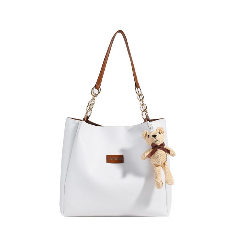 The 2024 new cross-border women's bag features a European and American style single-shoulder bag, a trendy and simple tote bag, and a color-matched commuting bag Item Picture