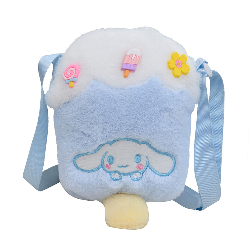 24 New plush ice cream packs, cute dolls, Melody single-shoulder bags, children's crossbody bags, coin purges, factory direct sales Item Picture