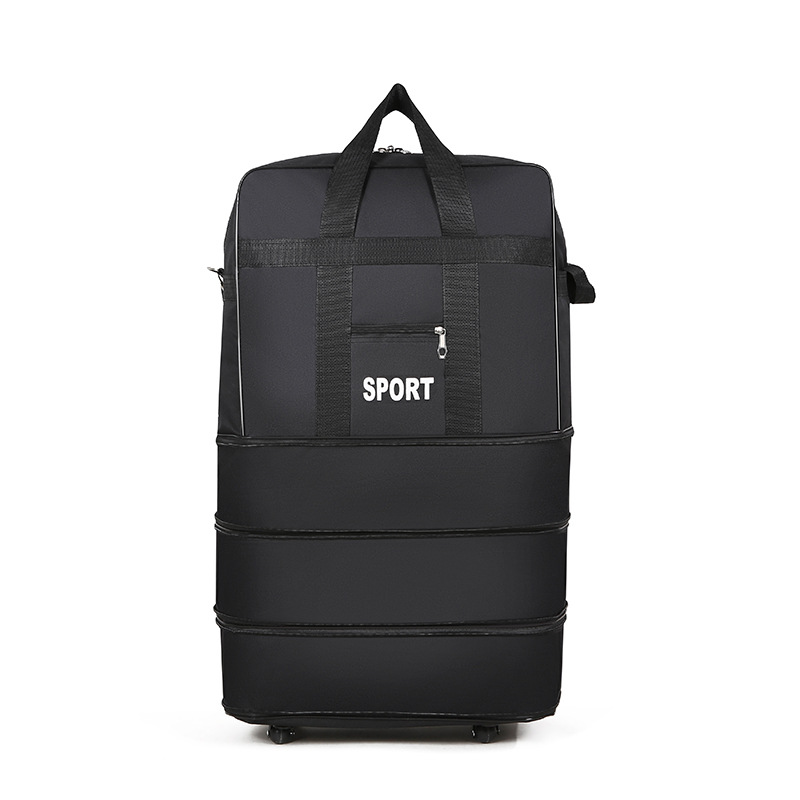 Waterproof folding 158 air cargo bag, large-capacity travel case with wheels and swivel wheels, multi-purpose moving and storage box Item Picture