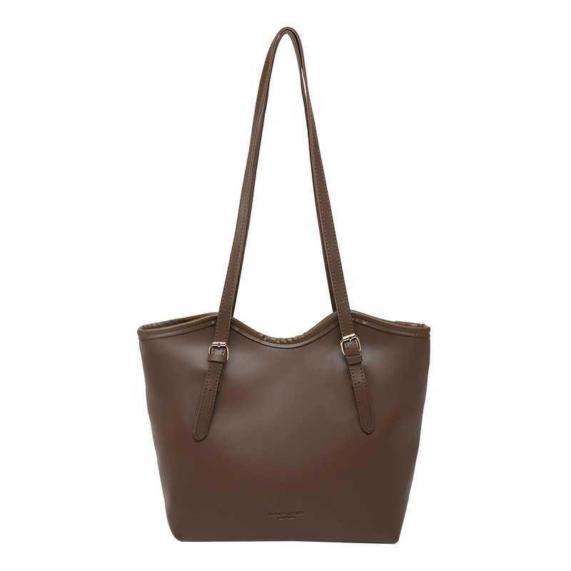 New cross-border large-capacity handbag for women 2025 college students, single-shoulder bag for women, hand-held commuter tote bag for women Item Picture
