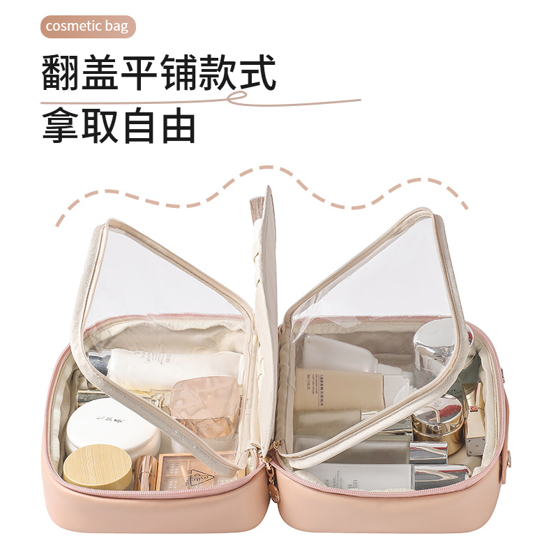 Makeup Bag for Women 2025 New Portable travel hand-held toiletry bag with large capacity cosmetics storage bag Application Scenario
