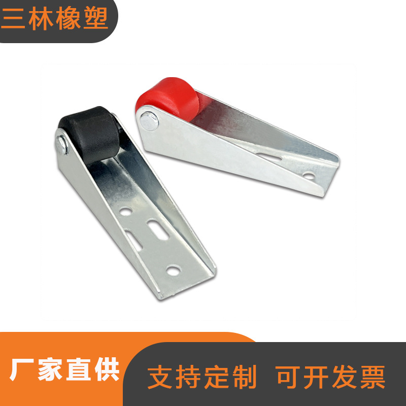 Direct supply of silent pulley sliding door, single pulley, nylon pulley, galvanized vertical installation, directional pulley, sliding door track pulley Specification drawing