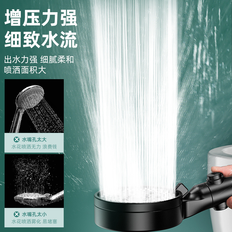 Pressurized shower head, rain shower head set, household bath, water heater, dormitory, starting from one piece, Amazon Application Scenario