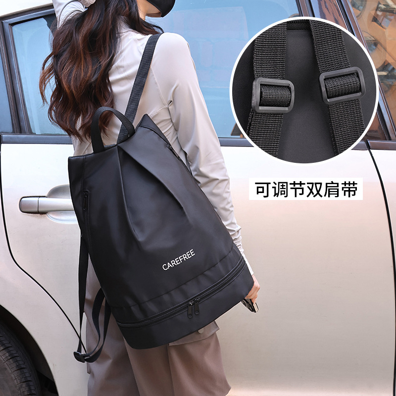 Dry-wet separated fitness beach bags, sports equipment, swimming storage bags, women's waterproof bags, men's swimming bags, swimsuits, backpacks Application Scenario