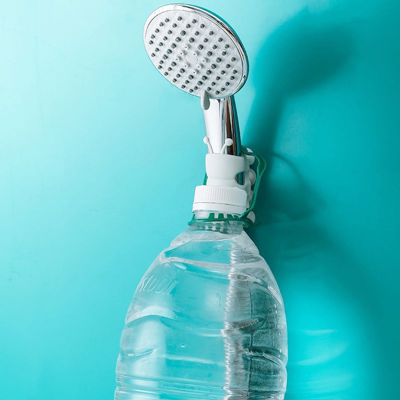 Douyin's same style caterpillar showerhead suction cup stand, no need for drilling, fixed bathroom showerhead mesh, red showerhead suction cup in stock Application Scenario