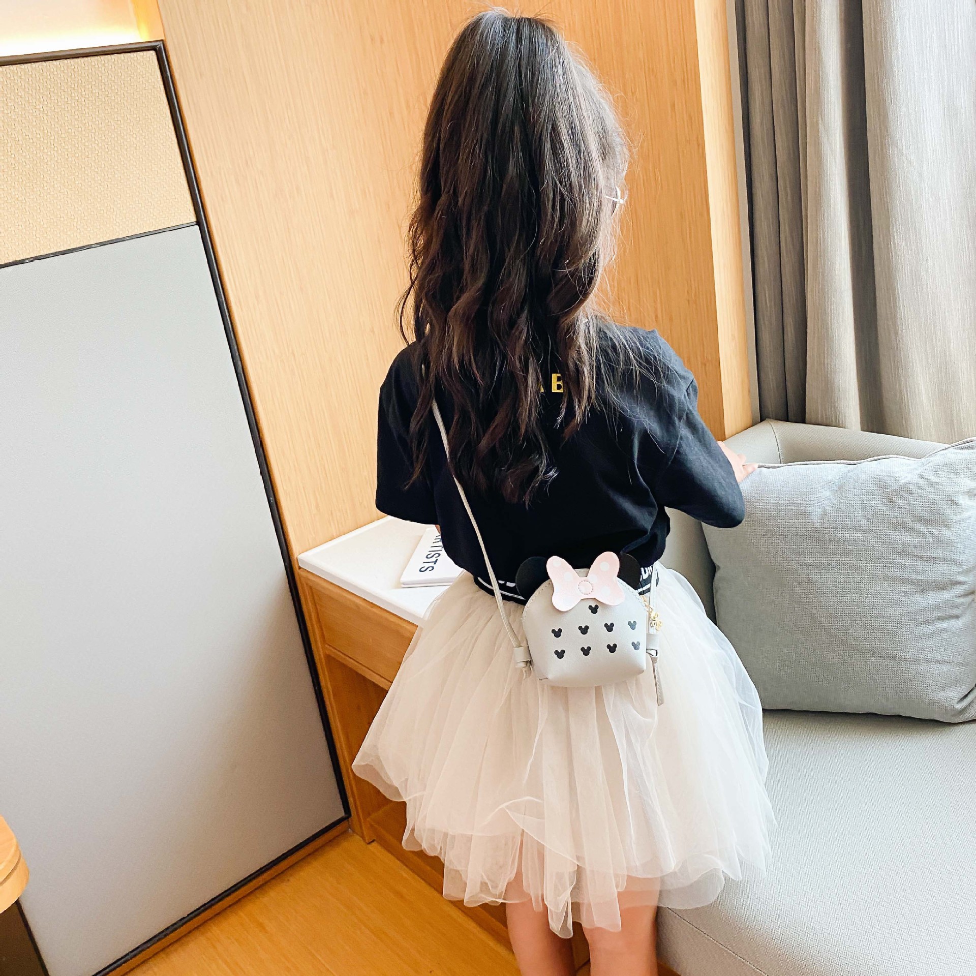 Cute women's bag 2020 New Korean-style personalized trendy cartoon fashion bag, cute single-shoulder crossbody children's bag Specification drawing