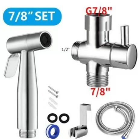 Household toilet companion, one-inlet and two-outlet triangular valve, bathroom feminine wash, high-pressure booster spray gun, water gun Specification drawing
