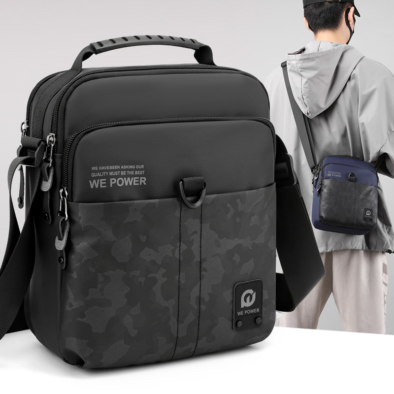 wepower's new men's sports crossbody bag, outdoor street men's bag, casual messenger bag, and trendy men's single-shoulder bag full figure