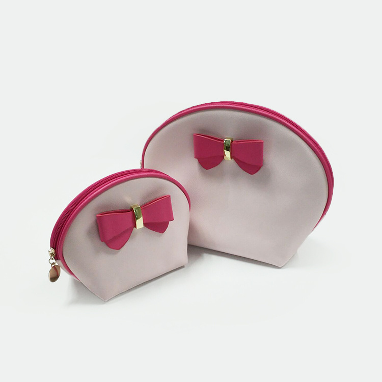 Factory customized 2018 Korean version PU makeup bag, makeup bag storage, two-piece set of PU makeup bag full figure