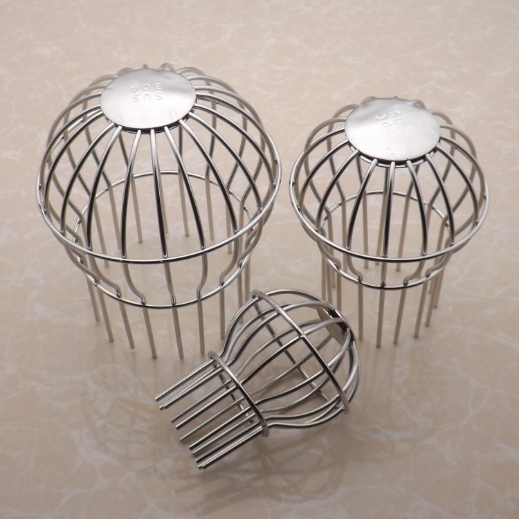 Outdoor rooftop balcony floor drain, PVC old-style sewer anti-clogging drainage, stainless steel mesh cover floor drain Specification drawing