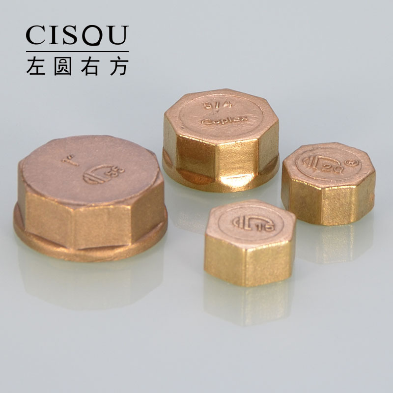 4-inch, 6-inch, 1-inch internal and external thread plug caps, 4-inch water pipe plug heads, pipe plugs, pipe caps, copper plugs, plumbing accessories Application Scenario