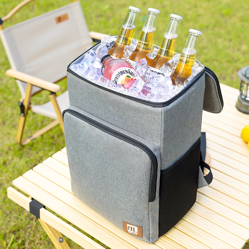 Customized Runhui food delivery takeout boxes, outdoor double-shoulder ice packs, cross-border large-capacity insulated boxes, finished product printing starting from 50 pieces Specification drawing