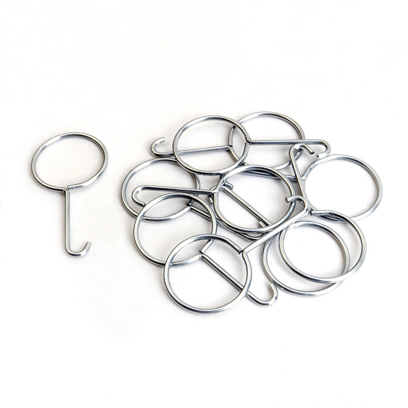 Original manufacturer's creative 60mm galvanized steel circle hook multi-functional curtain small hook S hook is in stock and available for supply Item Picture