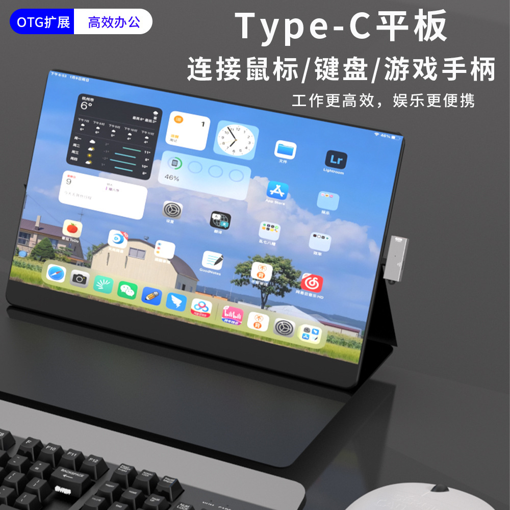 type-c to usb adapter, otg adapter, PD charging, data transmission, one-two notebook adapter details Picture