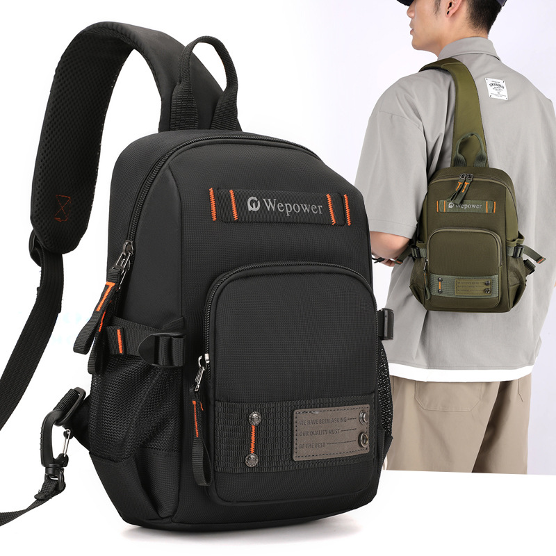 The new WEPOWER hand-held shoulder bag with a large capacity for daily travel is a practical and functional chest bag full figure