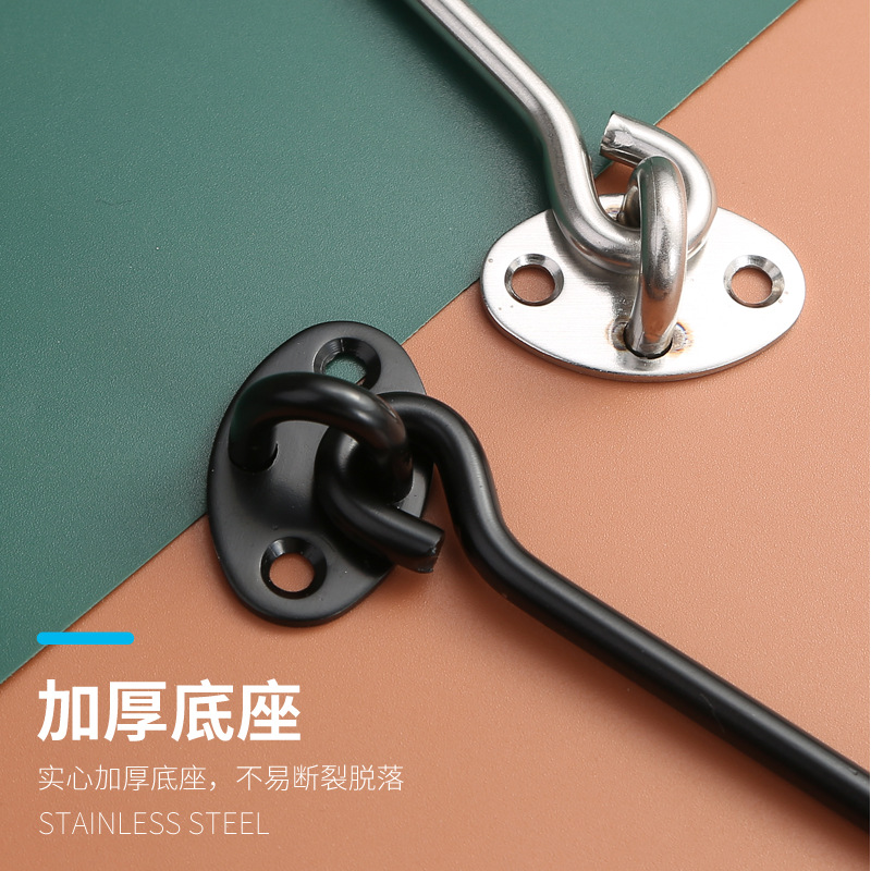 Stainless steel wind hooks, wooden window hooks, window and door limit fixation, windproof braces, lift hooks, lock hooks, sliding window positioning window hooks details Picture