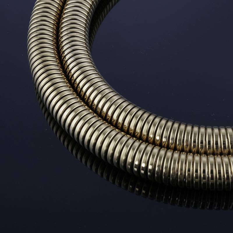 Factory direct sales of encrypted titanium gold shower heads, EPDM inner tubes, shower head hoses, wholesale titanium gold shower heads Specification drawing