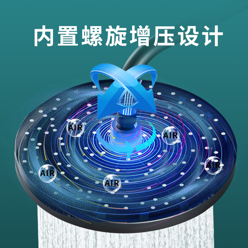 Pressurized shower head, top spray, large shower head, pressurized rain shower, household shower head, shower head, universal details Picture