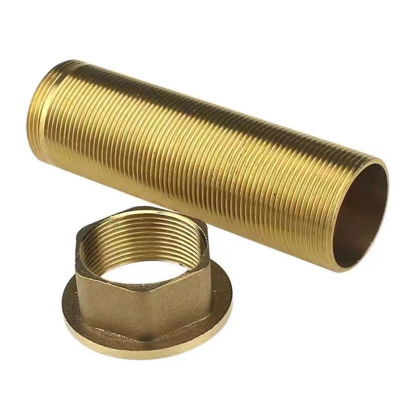 Huangchao plumbing hardware accessories, hot and cold water faucet accessories, base copper high foot nuts, fixing foot screws and nuts Item Picture