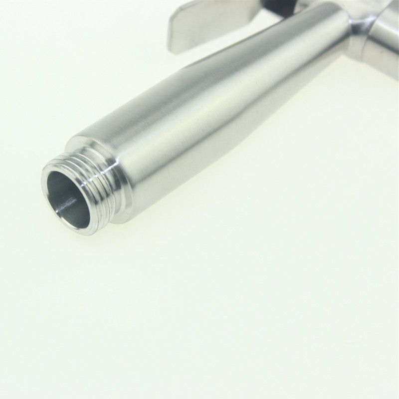 Wholesale SUS304 stainless steel wire drawing nozzle, telescopic telephone line hose, pressurized toilet flushing spray gun set Application Scenario