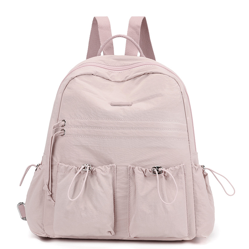 Colorful Fox Korean-style cute backpack for ladies, large capacity for school, convenient for commuting, versatile drawstring backpack Item Picture
