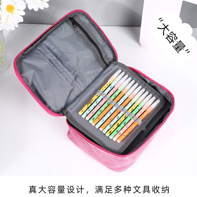 Factory wholesale and customized student stationery storage bags, art drawing pencil cases, stationery boxes, 72-hole pencil cases Application Scenario