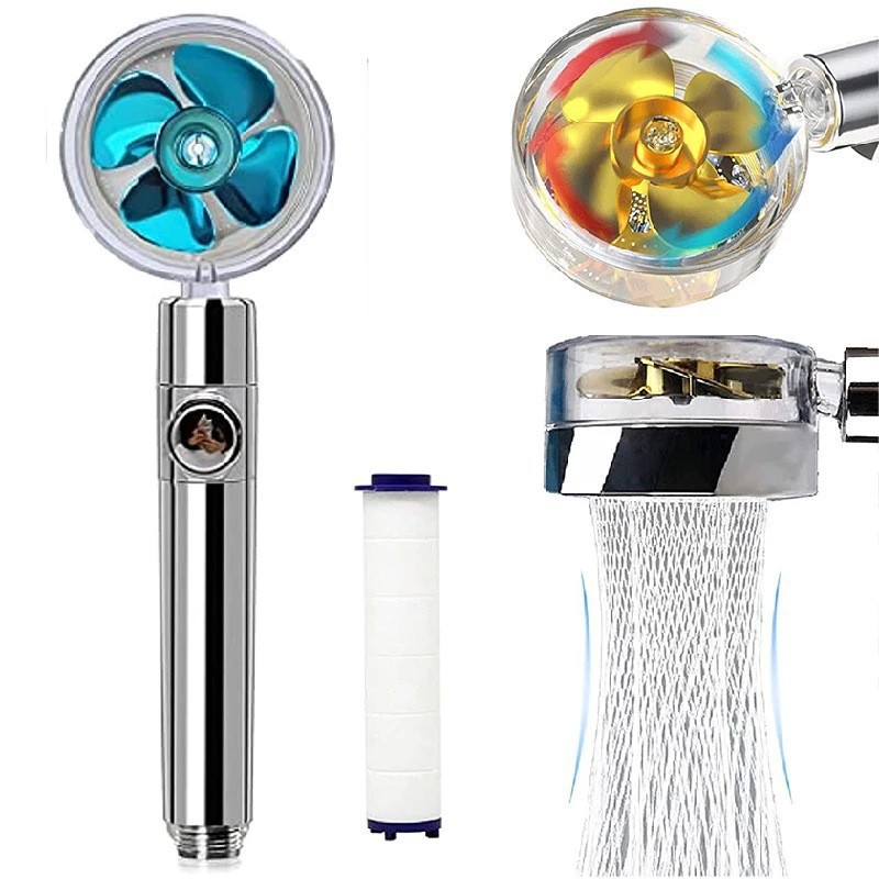 Turbocharged showerhead, pressurized spiral fan, shower head, rain shower, shower head set, handheld showerhead Application Scenario