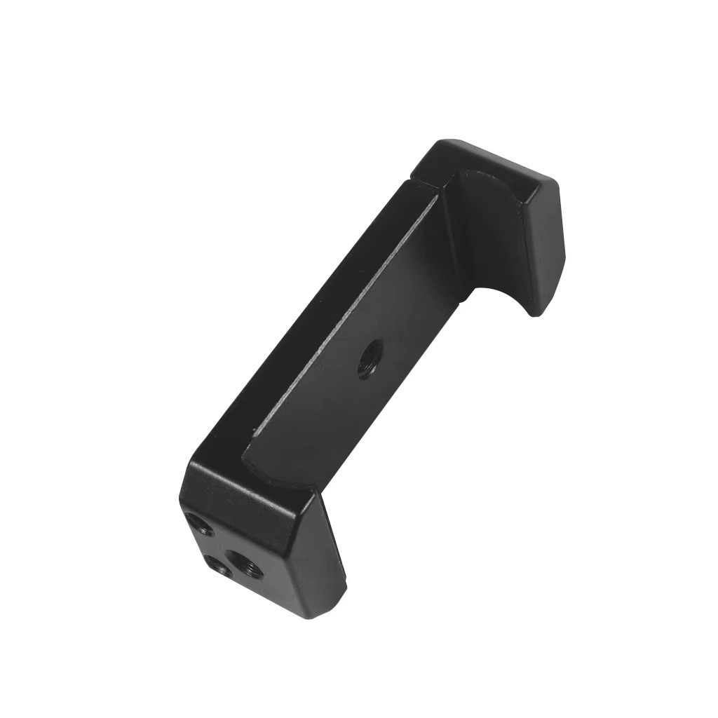 Fill light, hot shoe, mobile phone holder, universal selfie stick, straight clip, E-shaped stretch metal clip, mobile phone live streaming accessories Specification drawing