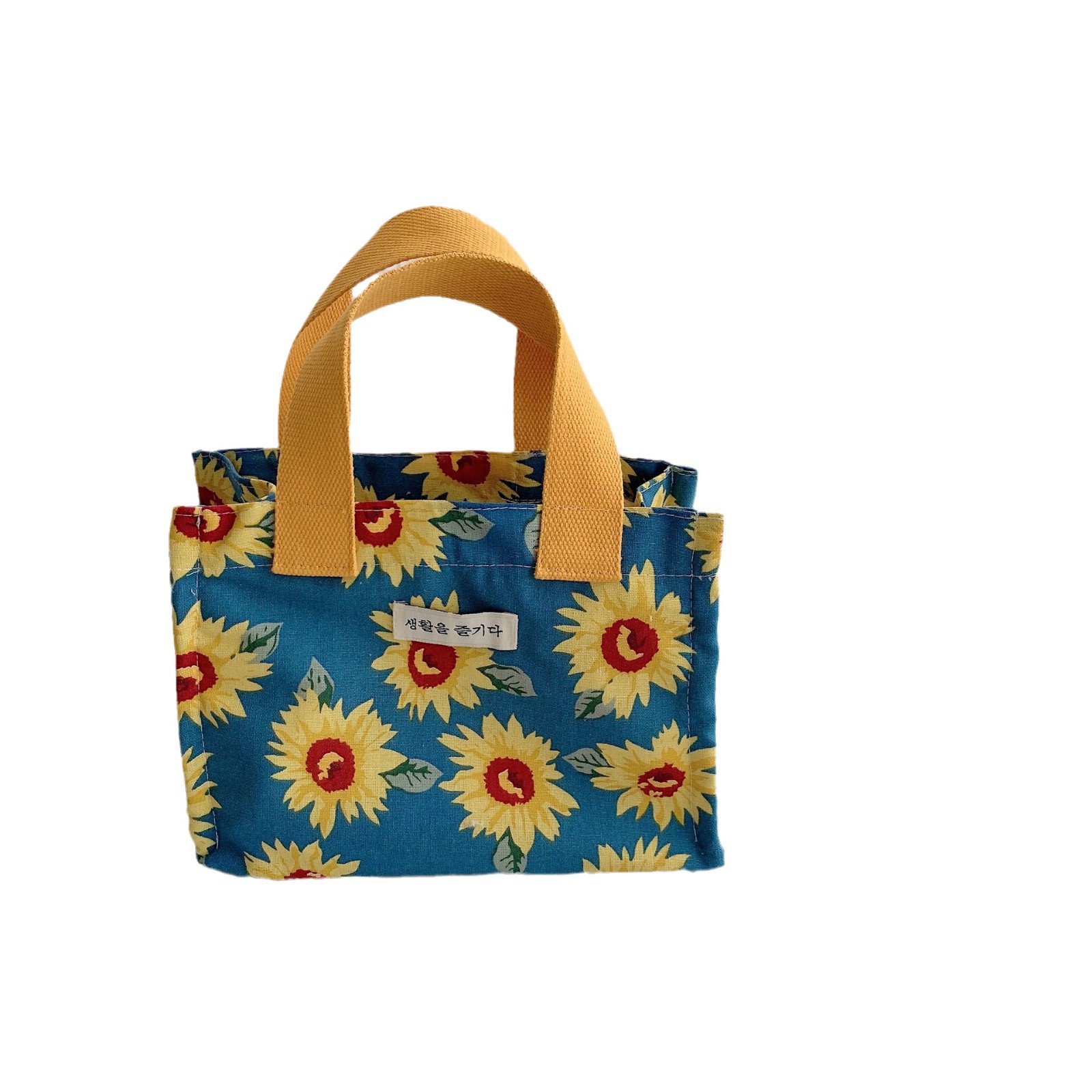 21052 Japanese-style portable lunch box, bento bag, handbag, commuter and office worker lunch handbag, miscellaneous storage bag Item Picture