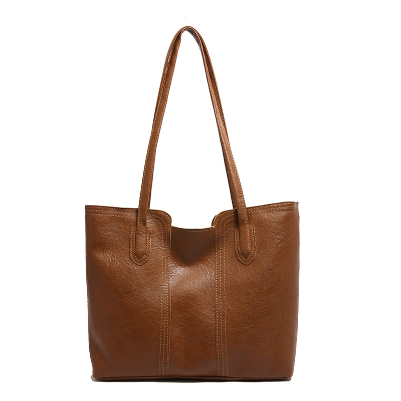 Women's fashionable commuting single-shoulder bag, casual and stylish underarm women's bag, 2025 spring personalized large-capacity tote bag Item Picture