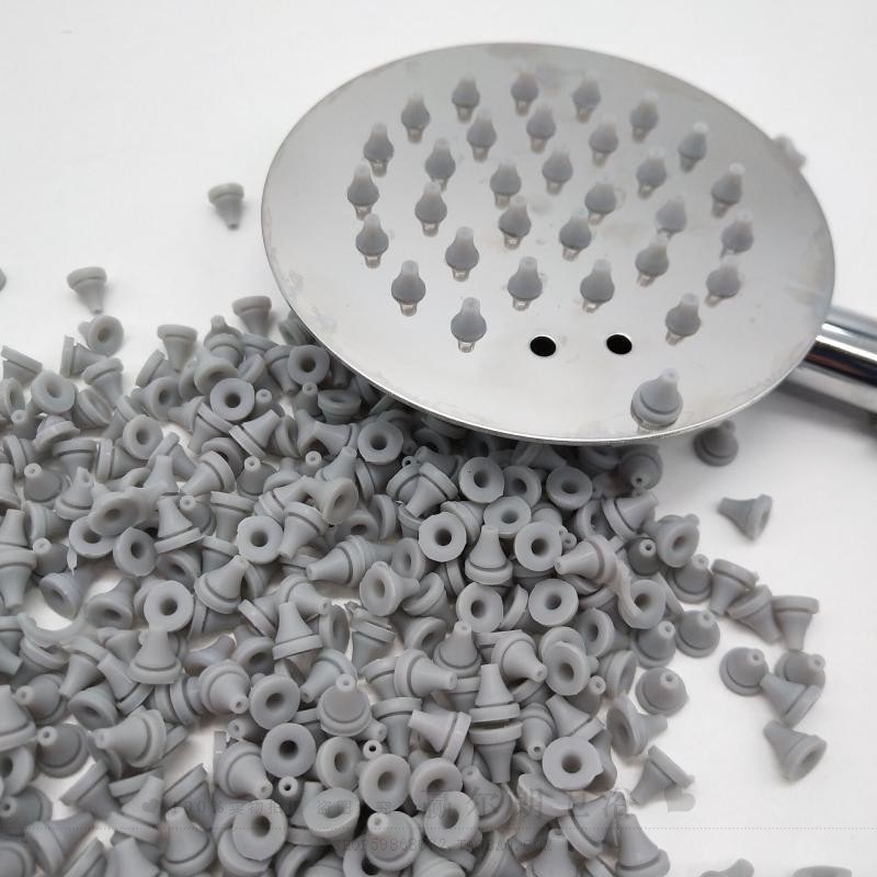 Shower head silicone water outlet nozzle granular shower accessories = nail head water outlet canopy top spray parts Specification drawing