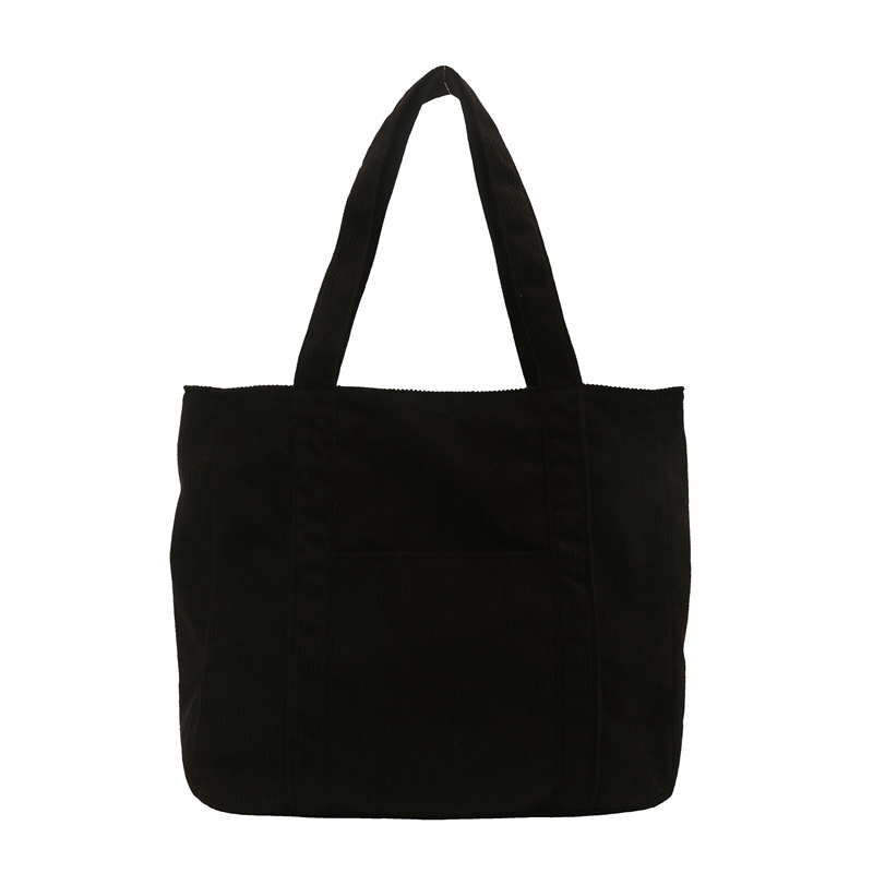 A niche design Japanese spring commuting thickened corduroy tote bag, a casual and artistic underarm bag, and a simple crossbody bag Item Picture