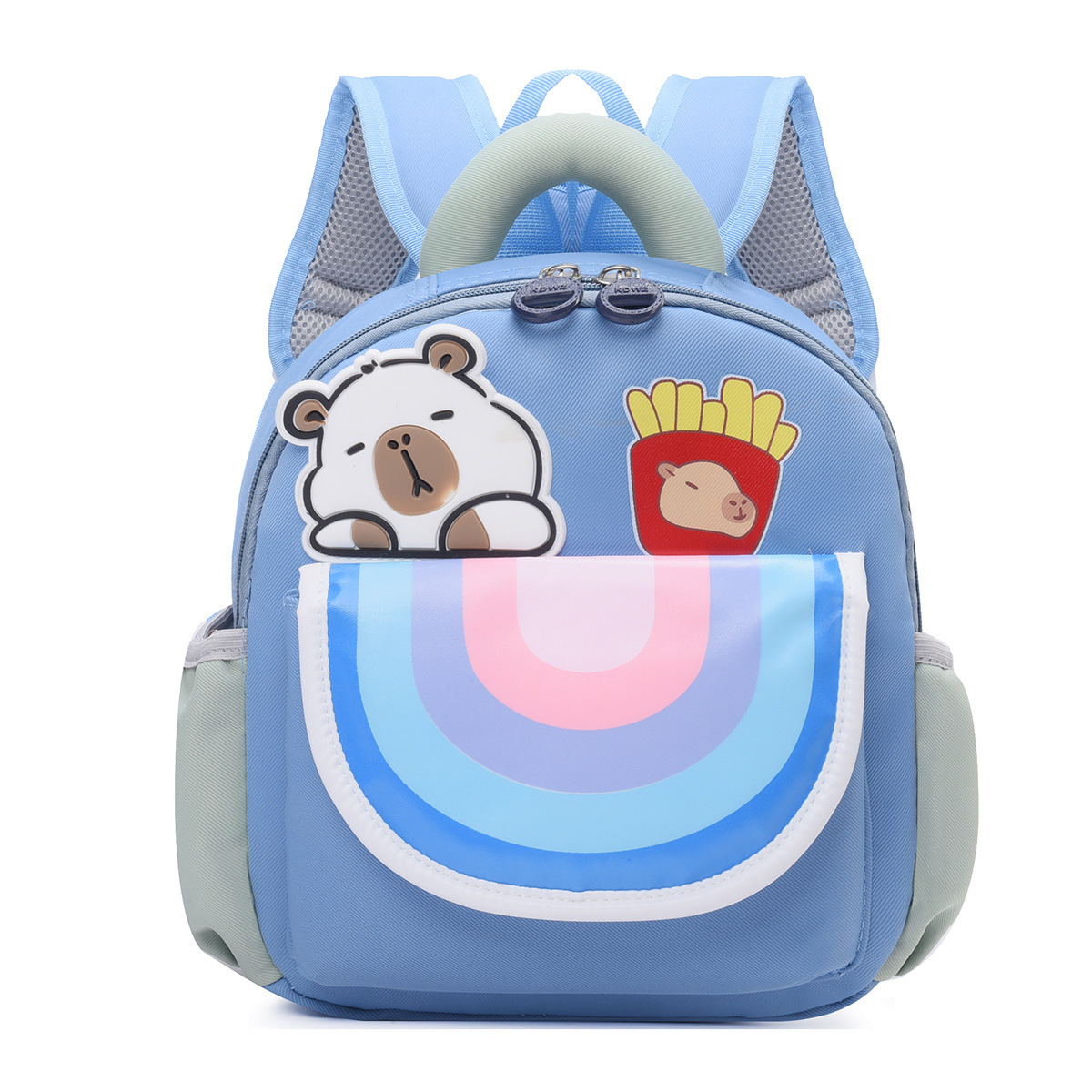 Kindergarten schoolbags, cartoon Kuromi children's backpacks, small and medium-sized class babies' casual backpacks, boys' and girls' travel bags Specification drawing