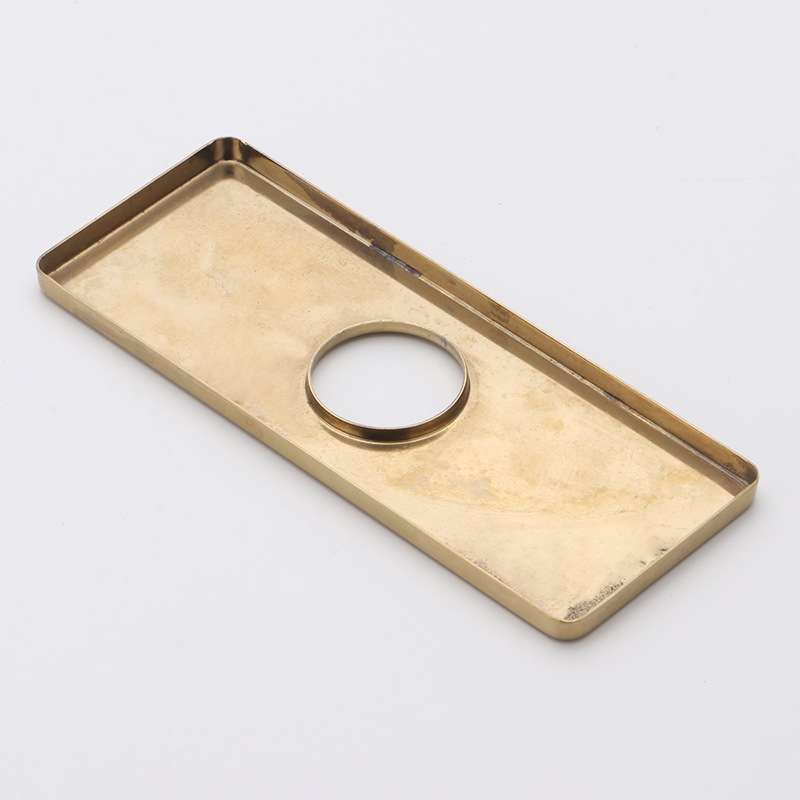 Wholesale stainless steel faucet panel, faucet decorative cover, electroplated kitchen and bathroom hardware, square faucet cover Application Scenario
