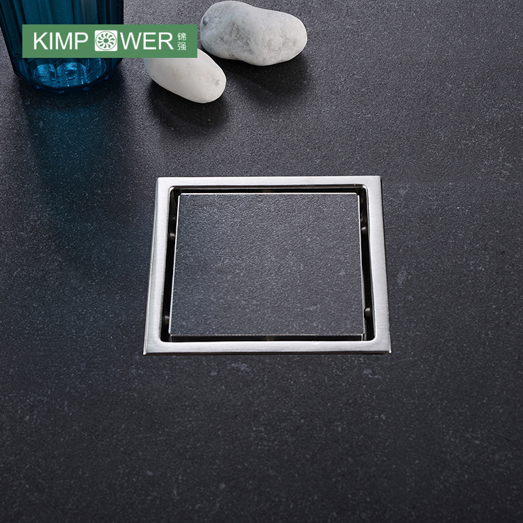 Anti-odor large-capacity 304 stainless steel floor drain, hotel bathroom, washing machine, shower, invisible floor drain, one-piece consignment details Picture