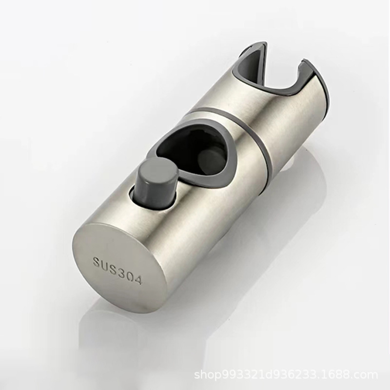 Shower lift pole bracket, plastic showerhead seat sliding sleeve, round pipe pole, movable middle fork insert frame, 18-25mm straight buckle Application Scenario