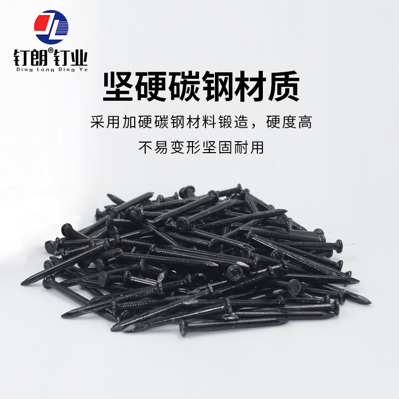 Factory direct sales of high-strength black special steel nails, hardened cement nails, painting nails, black steel nails and concrete nails details Picture