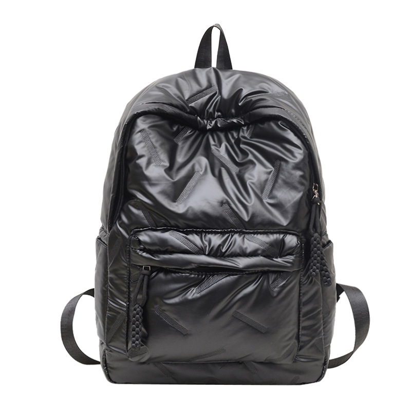 This high-capacity cotton-padded jacket bag is a new spring 2025 backpack that is fashionable and versatile for students, suitable for commuting Item Picture