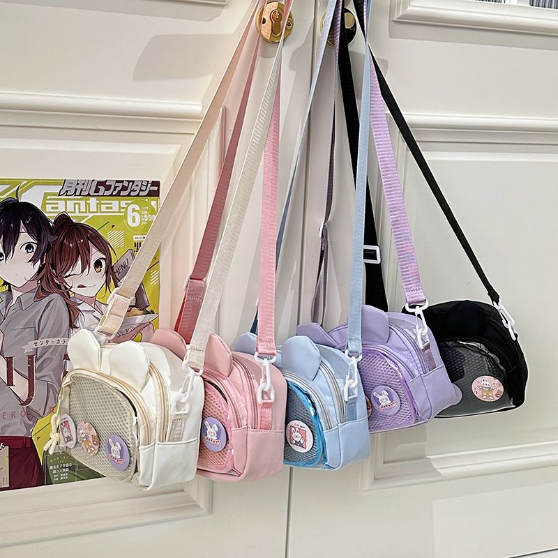 A Japanese-style girl's ins transparent pain bag, a small appetite single-shoulder bag, a versatile large-capacity school-style crossbody bag for girls full figure