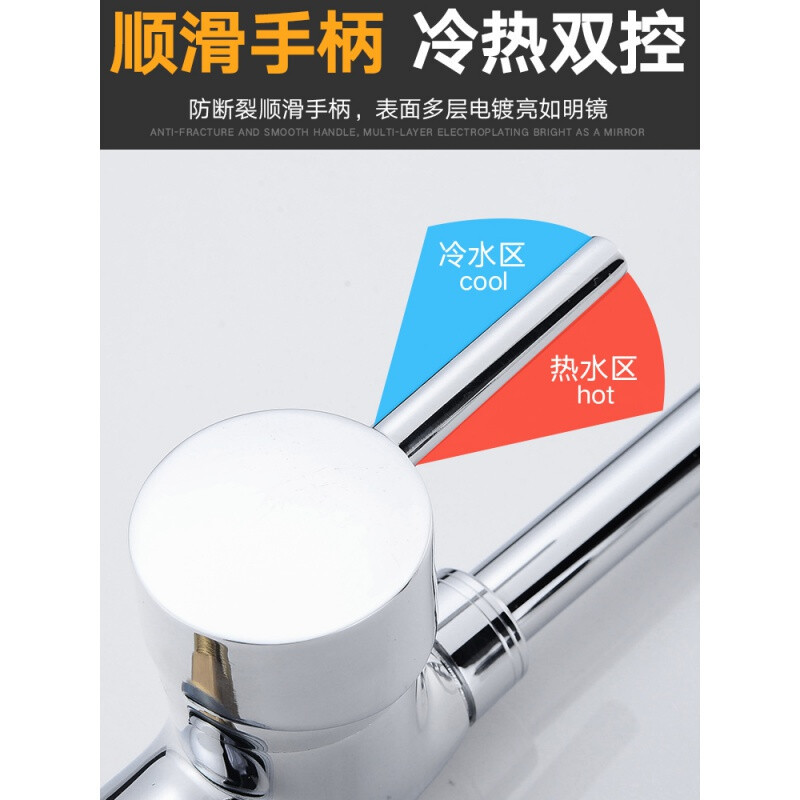 Factory direct sales of copper body pointed three-way vegetable basin faucet, kitchen rotatable showerhead type faucet details Picture