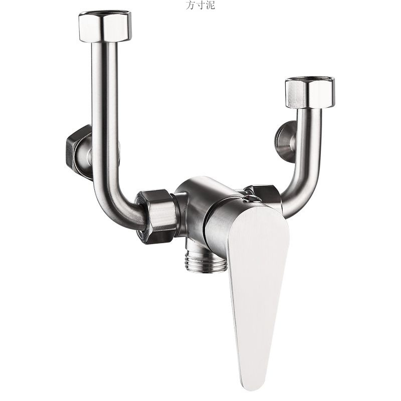 304 stainless steel electric water heater mixing valve exposed switch cold and hot mixing valve U-shaped shower head universal accessories full figure