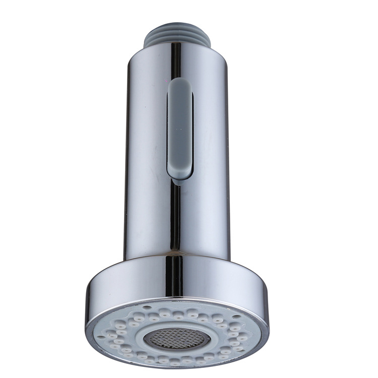 Pull-out kitchen faucet, pull-out shower head, showerhead, chrome plated, brushed, matte black details Picture
