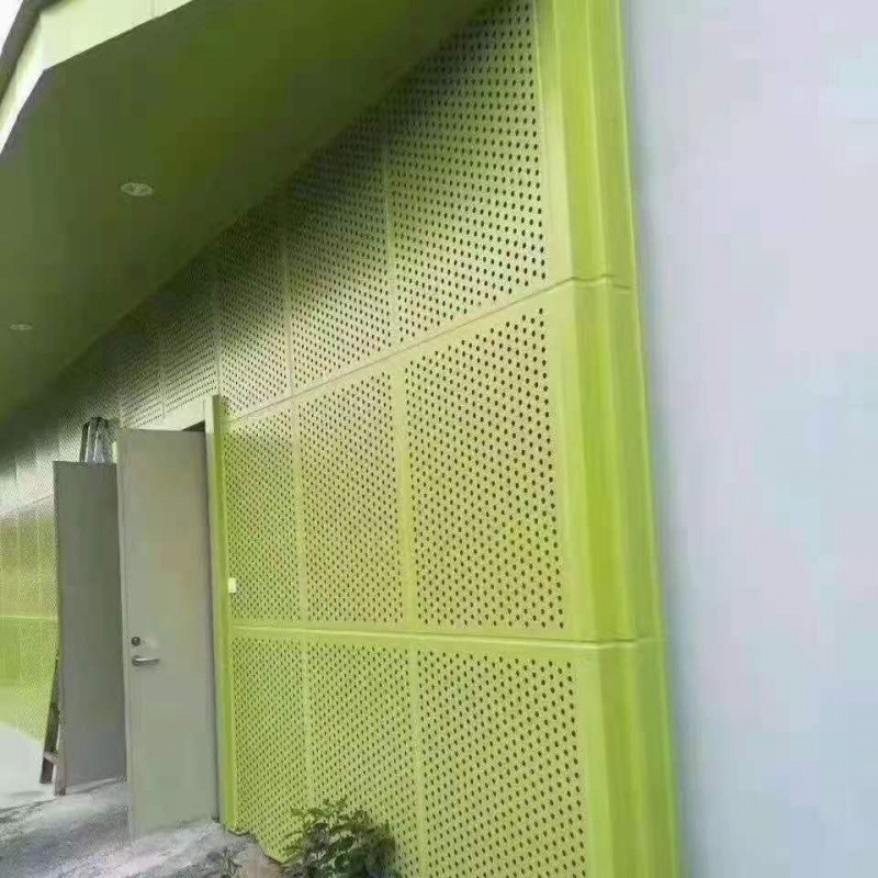 Perforated and punched aluminum single panel curtain wall, shaped aluminum single panel exterior wall decoration, flower-patterned perforated aluminum-plastic panel, aluminum alloy manufacturer details Picture