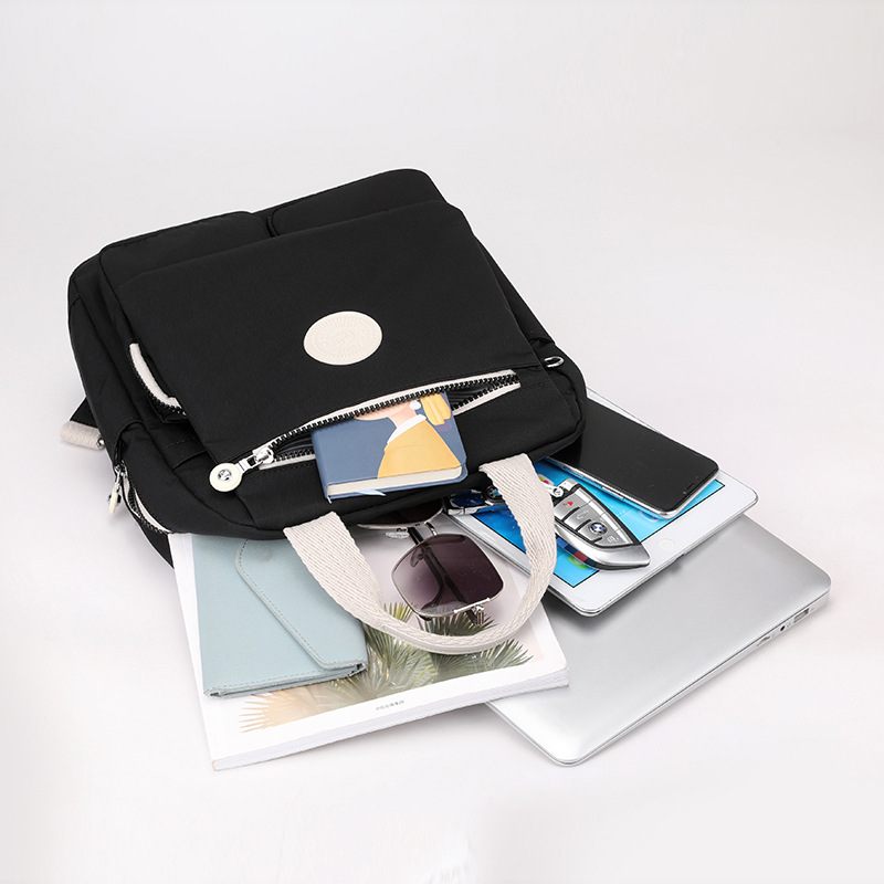 Colorful Fox's new women's color-blocking backpack, a Korean-style fashionable and trendy backpack, and a large-capacity water-resistant bag Specification drawing