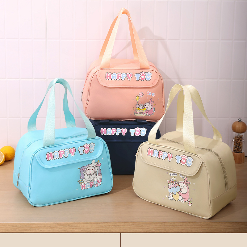 Runhui Vitality Cartoon Semi-round Meal Packs, student meal packs, Picnic Ice packs, lunch box packs for work, insulated lunch box bags full figure