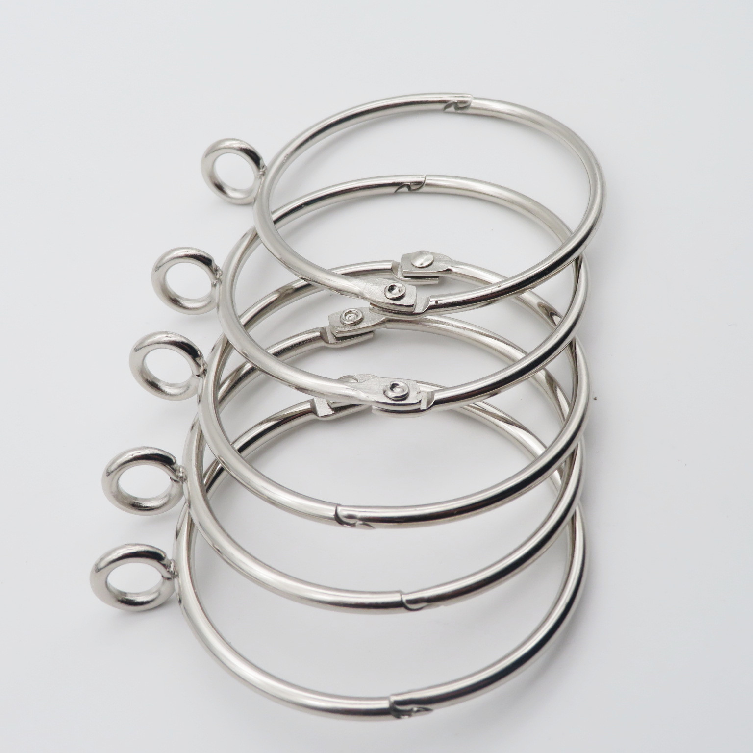 In stock: Open curtain ring, Roman ring, Roman ring, open curtain hanging ring, live opening pull ring, curtain buckle Specification drawing