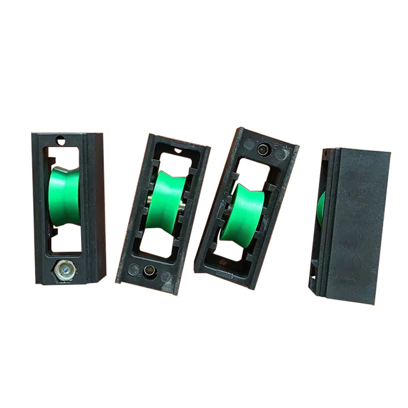 Foshan wholesale African export plastic bearings, single wheel bearing shafts, silent wheels, door and window accessories, sliding door and window pulleys details Picture
