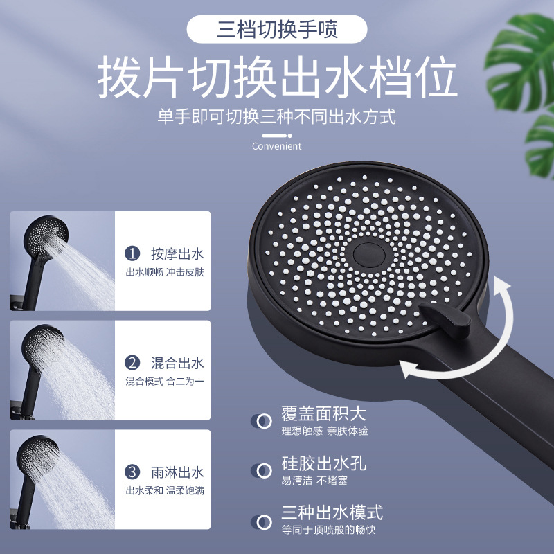 All-copper shower faucet, hot and cold water mixing valve, bathroom shower head, shower head set, Celo three-in-one bathtub faucet Application Scenario