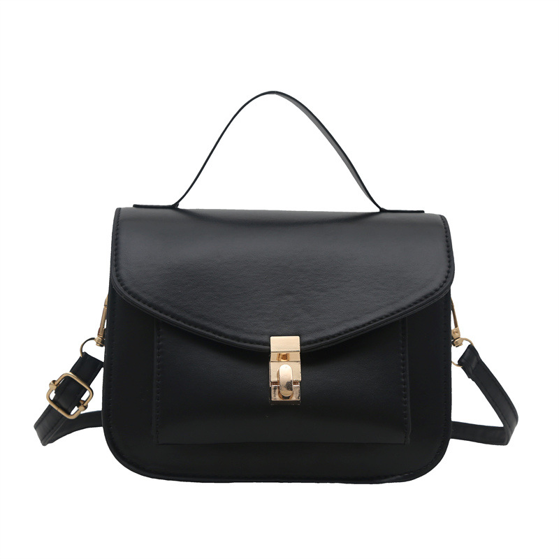 This year, the retro messenger bag with a simple lock button is in vogue. It's a new single-shoulder crossbody small square bag for 2025 Item Picture